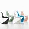 Panton Chair in green, white, black & red