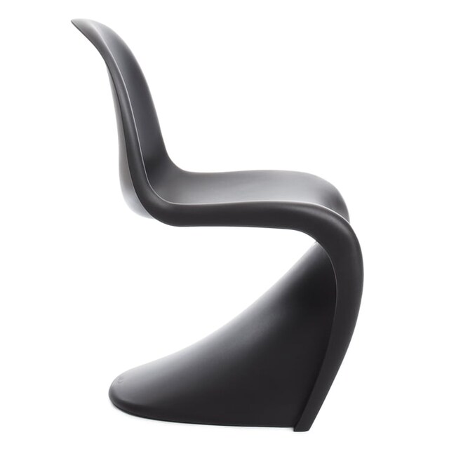 Panton Chair in black, white, green & red