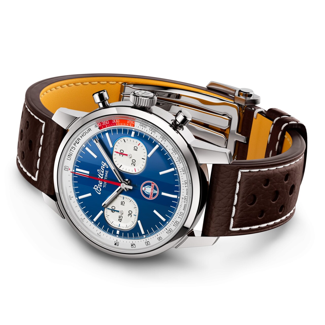 TOP TIME B01 SHELBY COBRA in blue, black, pastel blue, cognac & white