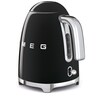 Retro Kettle in black, cream, pastel blue, red & white