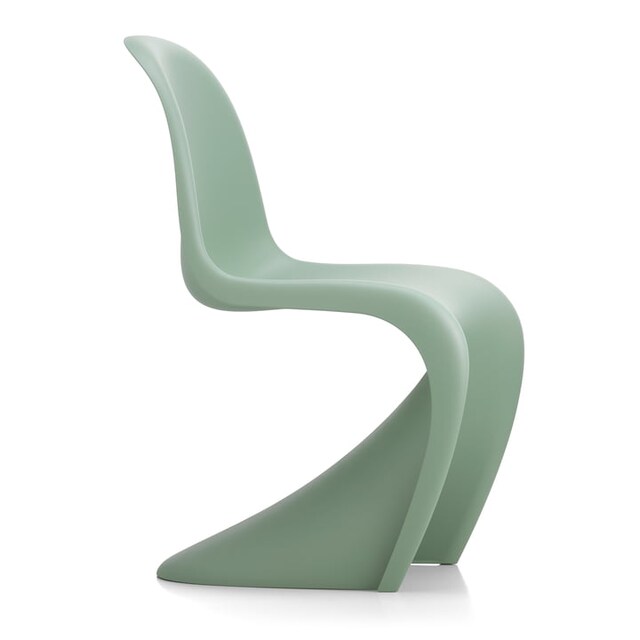 Panton Chair in green, white, black & red