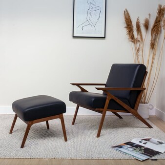 Jesper Lounge Chair in black