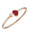 Rose Gold and Diamond Happy Hearts Bangle in rose gold