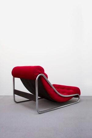 2 IKEA Impala Lounge Chair - 2 Red Vintage Impala Armchairs - Gillis Lundgren for IKEA, 1972 in red