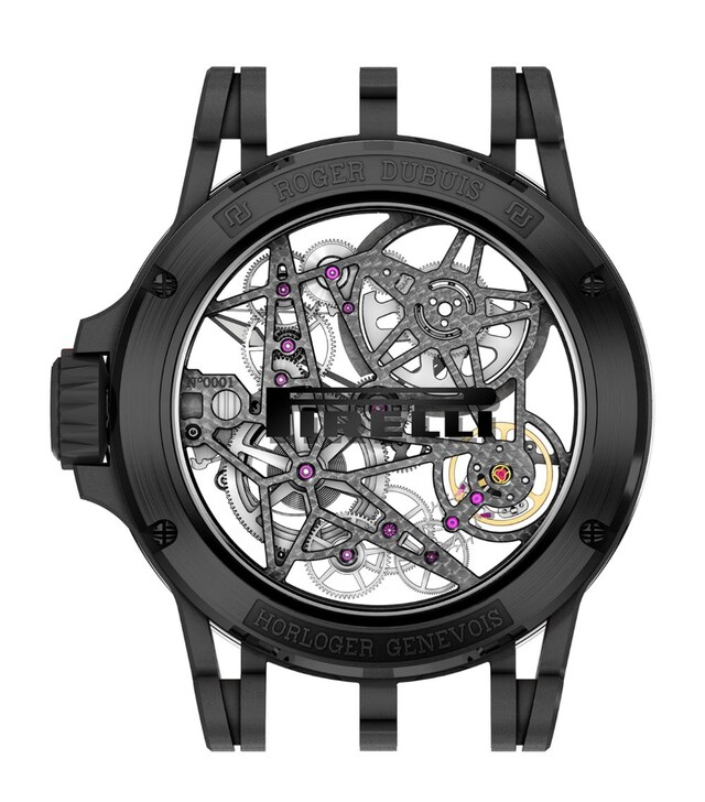 Pirelli Titanium Excalibur Spider Watch 45mm in black