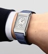 Stainless Steel Reverso Tribute Duoface Watch 28.3mm in blue