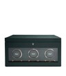 Vegan Leather Triple Watch Winder in green