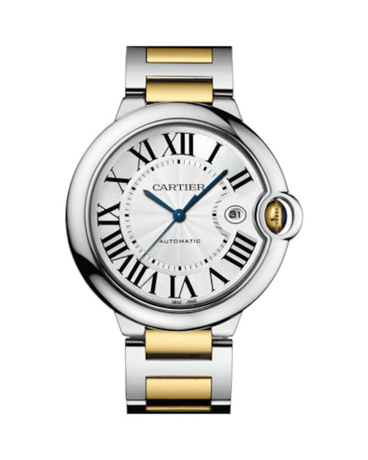 Yellow Gold and Stainless Steel Ballon Bleu de Cartier Watch 42mm in 