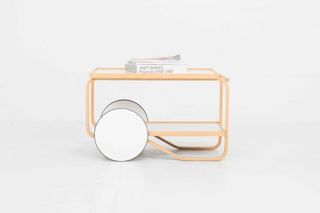 Alvar Aalto 901 serving trolley from Artek in oak