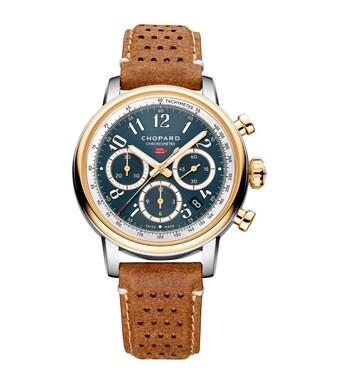 Yellow Gold and Lucent Steel Mille Miglia Chronograph Watch 40.5mm in yellow gold