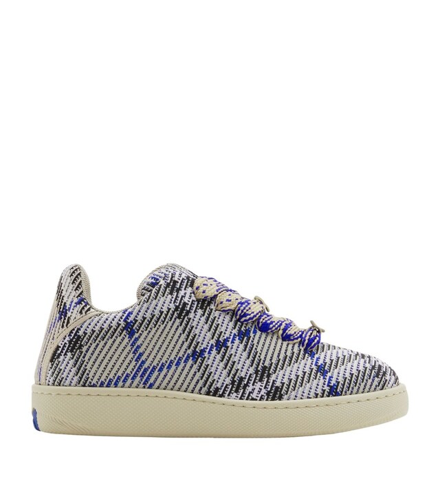 Check Knitted Sneakers in multicolor