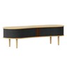 Umage - Audacious TV bench in oak, black oak, black oak & black oak