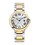 Yellow Gold and Stainless Steel Ballon Bleu de Cartier Watch 36mm in silver