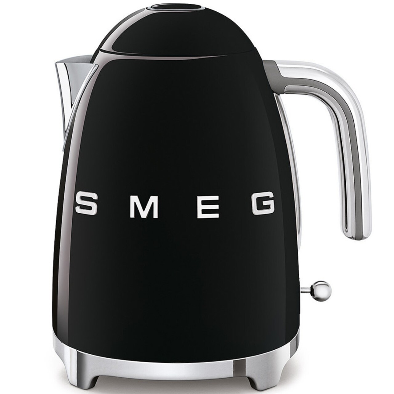 Retro Kettle in black, cream, pastel blue, red & white