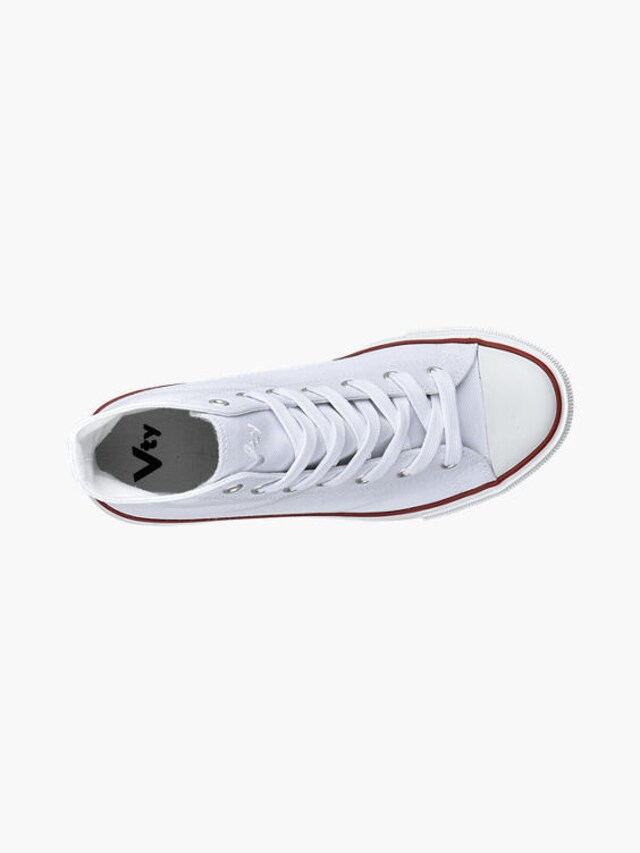 About You, LADIES VTY WHITE HIGH-TOP CANVAS SHOES, white, Image 2 of 3