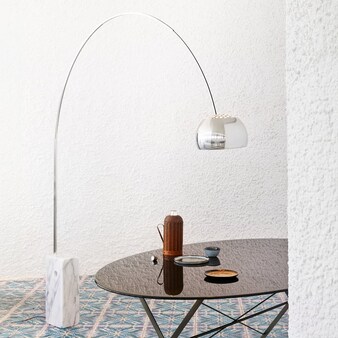 Arco Floor lamp in silver