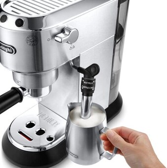 Dedica Arte Pump Espresso Coffee Machine in stainless steel